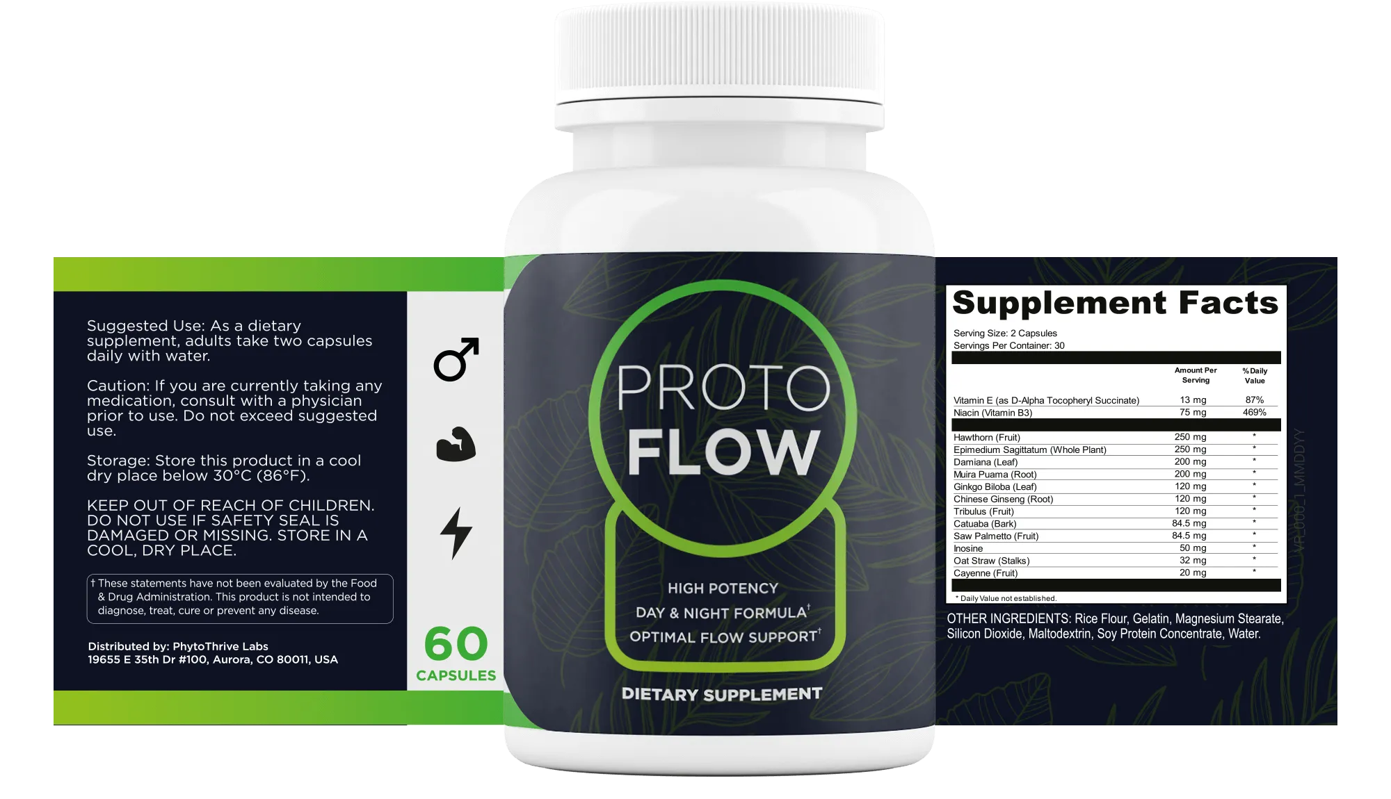 Protoflow Supplement Facts and Product Label